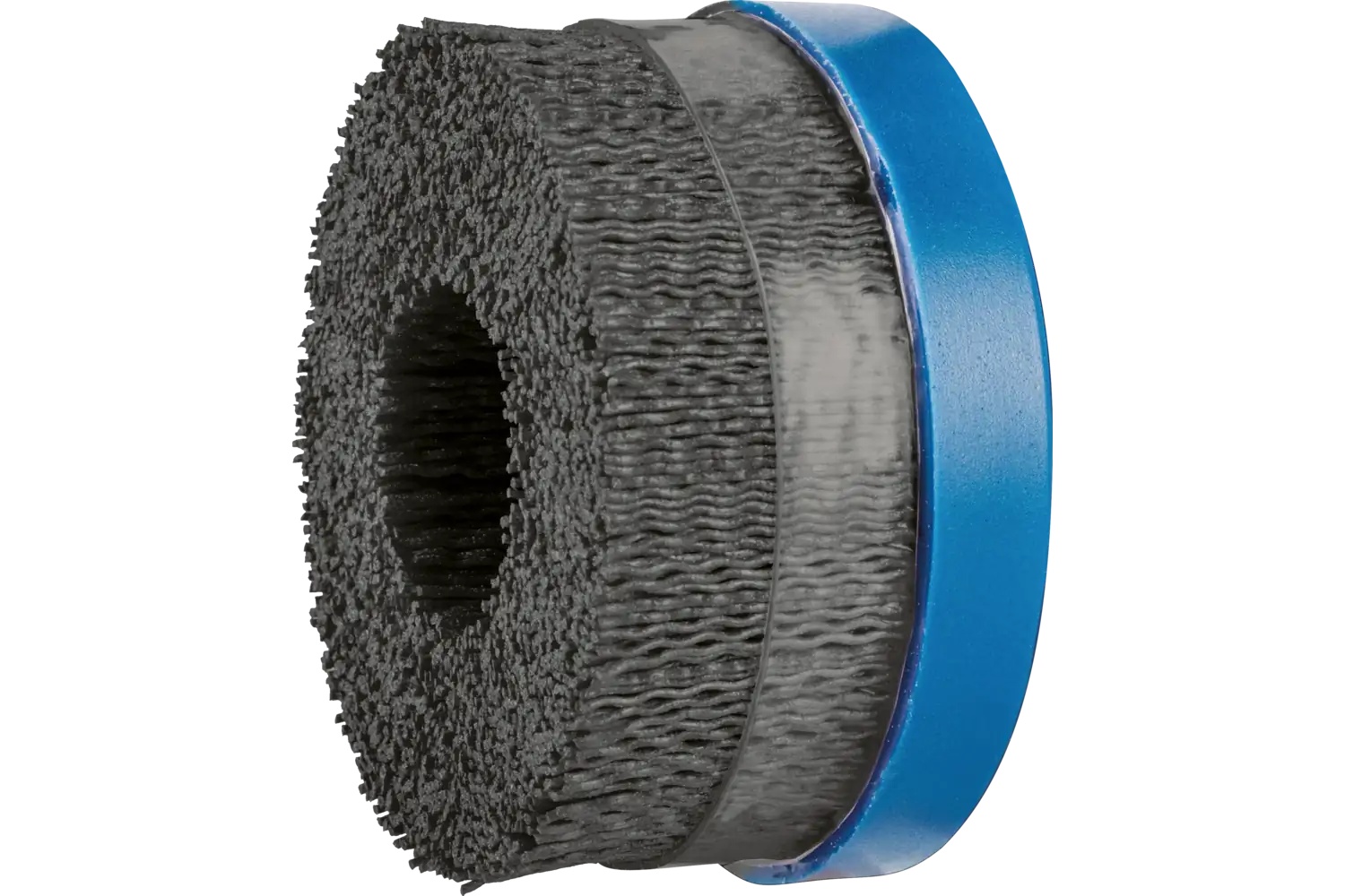 Picture of Pferd M-BRAD® Disc Brush - High Density 4" Dia. .040/120 Grit Ceramic Oxide 7/8" Arbor